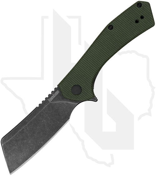 Kershaw Static 3445MCGBW - Green Micarta, Blackwashed