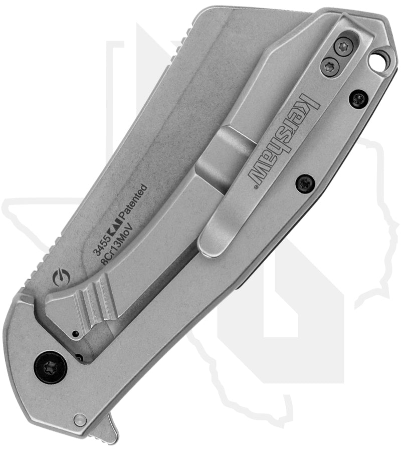 Kershaw Bracket 3455 - Black GFN, Stainless Steel, Stonewashed