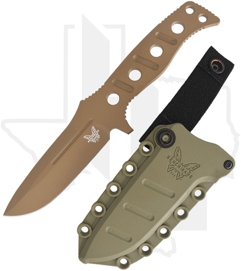 Benchmade Black Class Fixed Adamas 375FE-1 - OD Green, Flat Earth