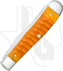 W.R. Case Trapper 38070 - Persimmon Orange Bone, Gator Jig (6254 CS)
