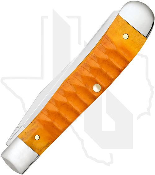W.R. Case Trapper 38070 - Persimmon Orange Bone, Gator Jig (6254 CS)