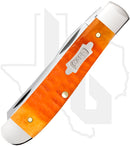 W.R. Case Mini Trapper 38071 - Persimmon Orange Bone, Gator Jig (6207 CS)