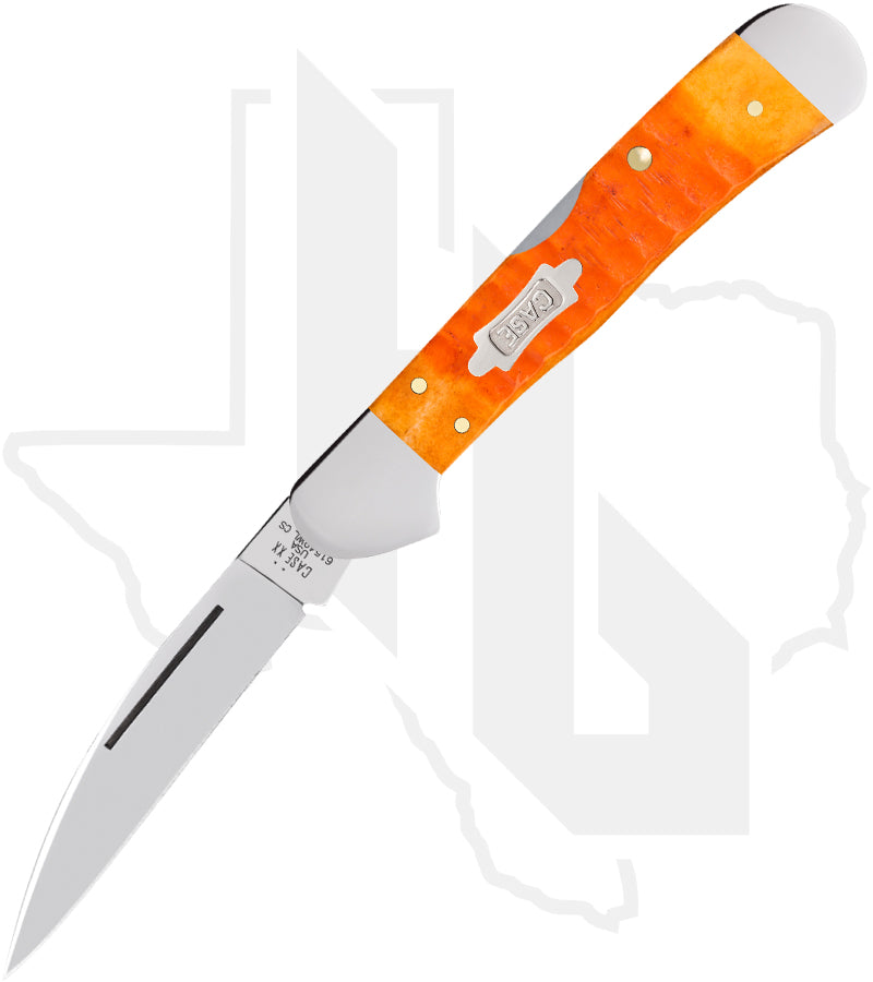 W.R. Case CopperLock 38072 - Persimmon Orange Bone, Gator Jig (61549WL CS)