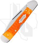 W.R. Case CopperLock 38072 - Persimmon Orange Bone, Gator Jig (61549WL CS)