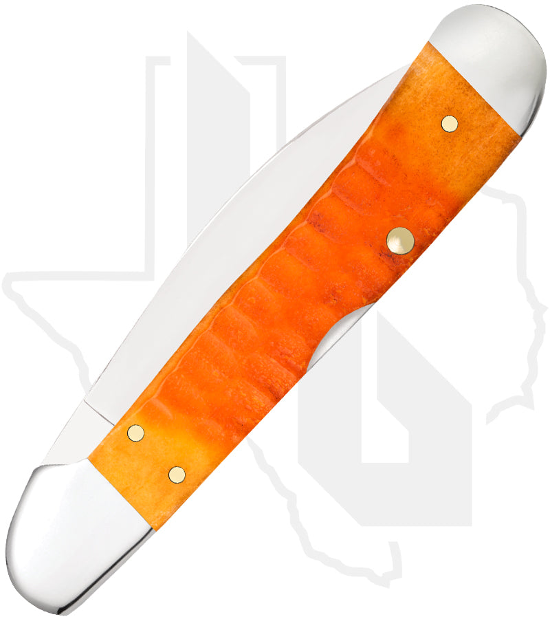 W.R. Case CopperLock 38072 - Persimmon Orange Bone, Gator Jig (61549WL CS)