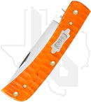 W.R. Case Sod Buster Jr 38074 - Persimmon Orange Bone, Gator Jig (6137 CS)