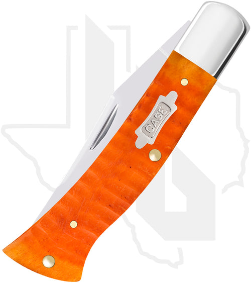 W.R. Case Axe Handle 38076 - Persimmon Orange Bone, Gator Jig (BR61135 CS)