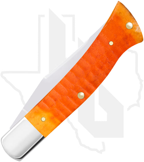 W.R. Case Axe Handle 38076 - Persimmon Orange Bone, Gator Jig (BR61135 CS)