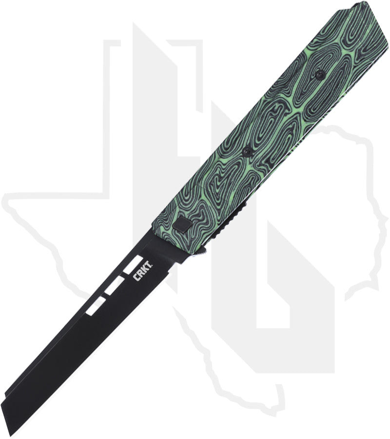 CRKT Zephyr 3850G - Green/Black G-10