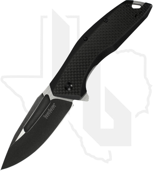 Kershaw Flourish 3935 - Black G-10, Carbon Fiber, Blackwashed