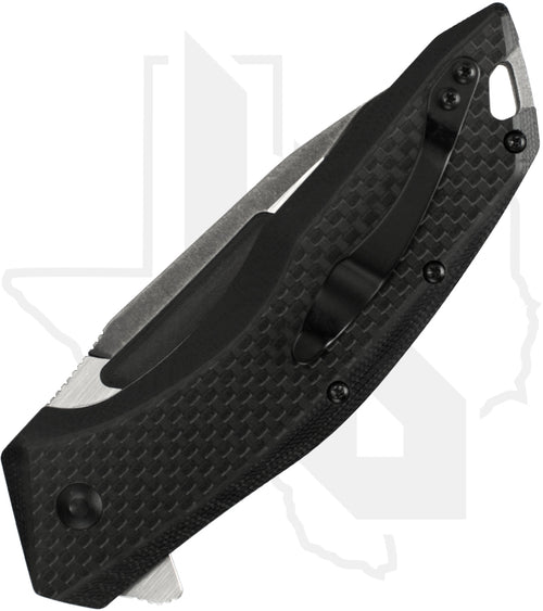 Kershaw Flourish 3935 - Black G-10, Carbon Fiber, Blackwashed