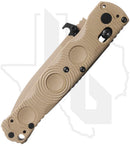 Benchmade Black Class Mini SOCP 393SSN-01 - Sand G-10, Flat Earth Cerakote