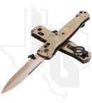 Benchmade Black Class Mini SOCP 393SSN-01 - Sand G-10, Flat Earth Cerakote
