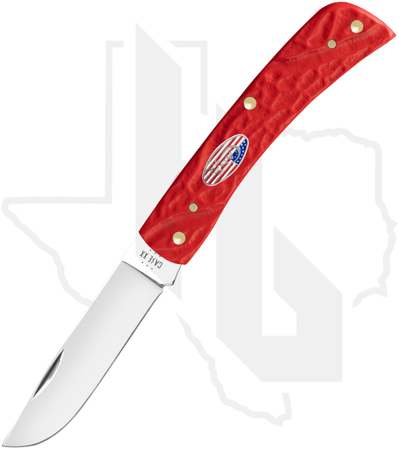 W.R. Case Sod Buster Jr 39968 - Red Synthetic, Rough Jig (6137 SS)