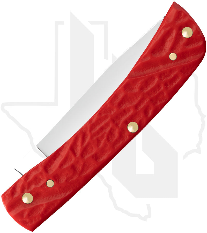 W.R. Case Sod Buster Jr 39968 - Red Synthetic, Rough Jig (6137 SS)