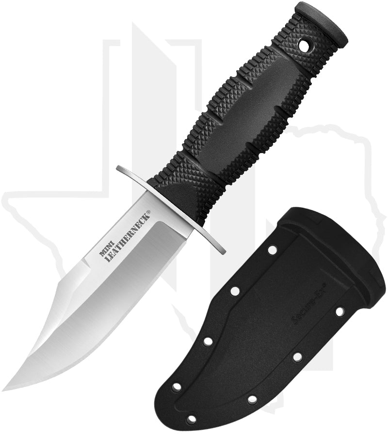 Cold Steel Mini Leatherneck 39LSAB - Black Kray-Ex, Satin, Clip Point