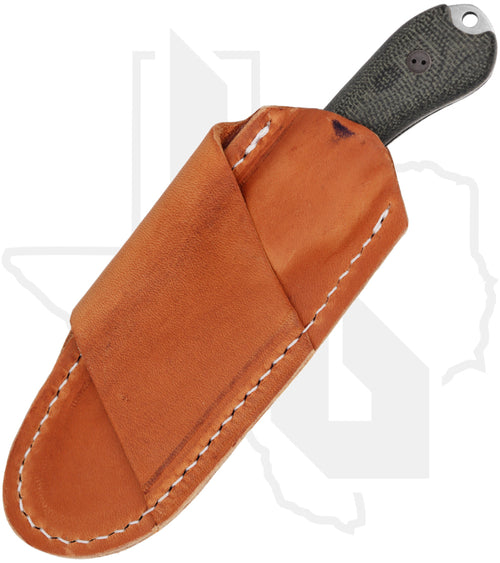 Bradford Knives 3D Guardian 3 3FE-101-MCHH - Black Micarta, Stonewashed, False Edge Grind
