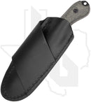 Bradford Knives 3D Guardian 3 3FE-101B-MCHH - Black Micarta, DLC, False Edge Grind