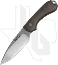 Bradford Knives 3D Guardian 3 3FE-102-MCHH - OD Green Micarta, Stonewashed, False Edge Grind