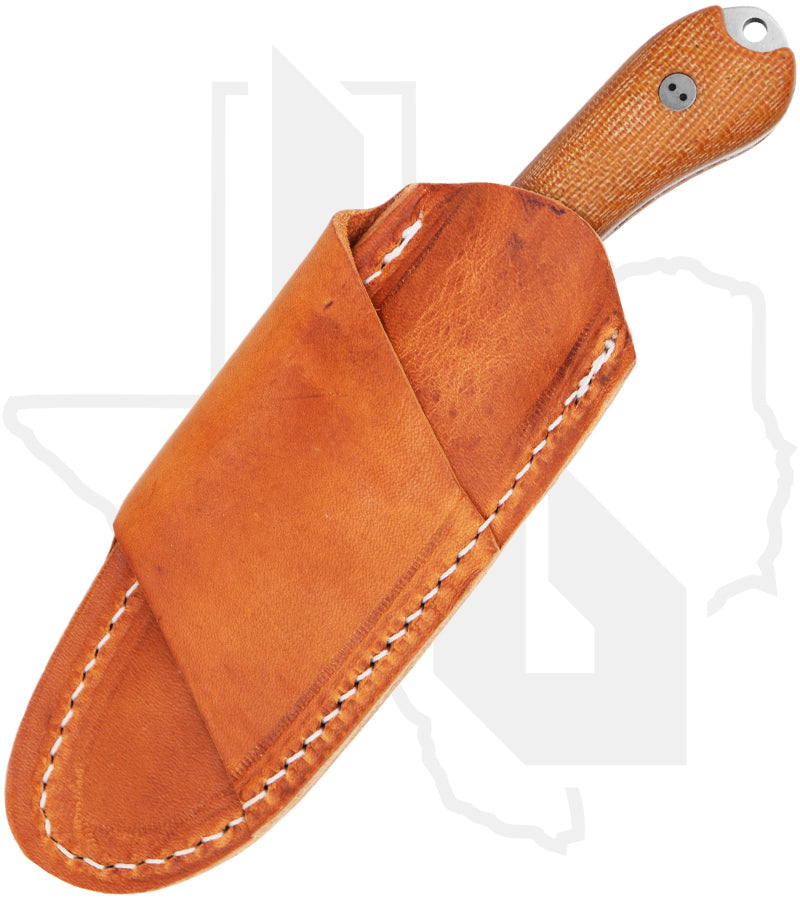 Bradford Knives 3D Guardian 3 3FE-104-MCHH - Natural Micarta, Stonewashed, False Edge Grind