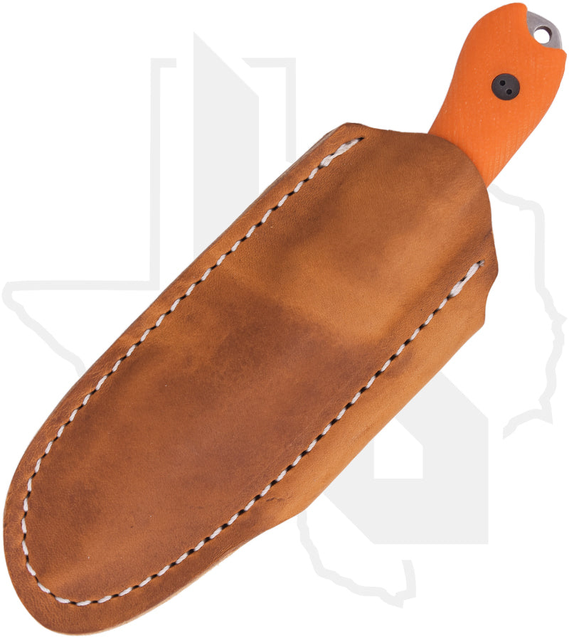 Bradford Knives 3D Guardian 3 3FE-105-M390 - Orange G-10, Stonewashed, False Edge Grind