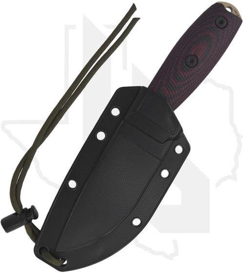 ESEE Knives ESEE-3 3PMDT-004 - Red/Black G-10, Desert Tan Powder Coat