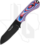 Bradford Knives 3D Guardian 3 3SF-125B-MCHH - Red/White/Blue G-10, DLC, Sheepsfoot
