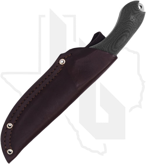 Bradford Knives Guardian 4.2 4.2S-101-MC - Black Micarta, Stonewashed, Sabre Grind