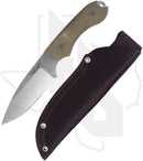 Bradford Knives Guardian 4.2 4.2S-102-MC - OD Green Micarta, Stonewashed, Sabre Grind