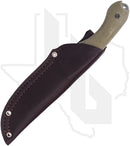 Bradford Knives Guardian 4.2 4.2S-102-MC - OD Green Micarta, Stonewashed, Sabre Grind