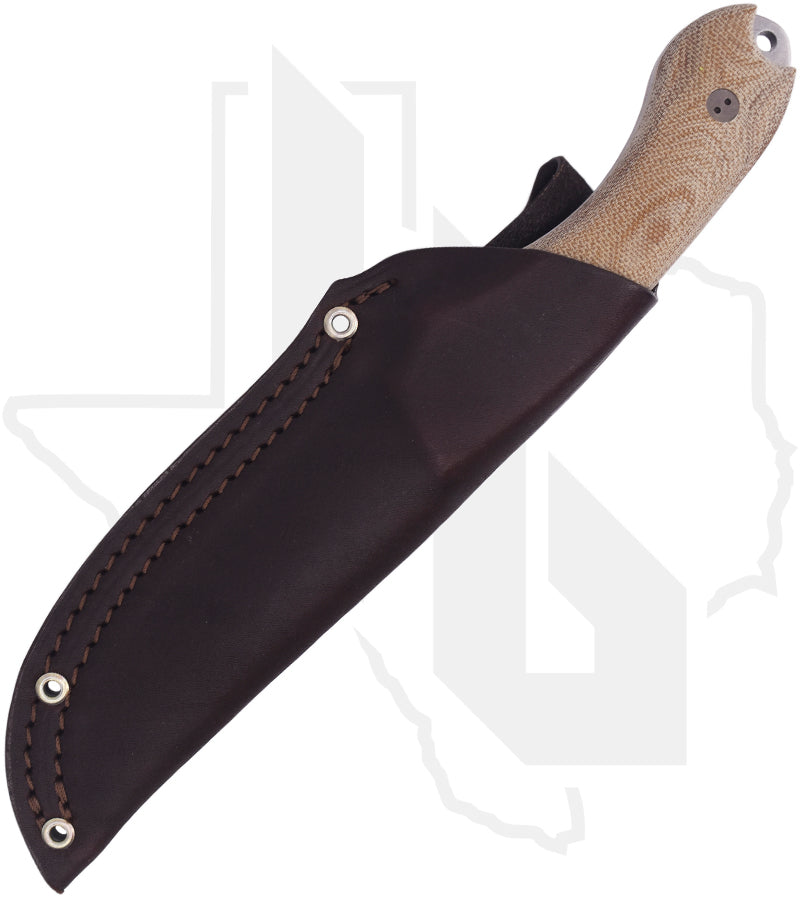 Bradford Knives Guardian 4.2 4.2S-104-MC - Natural Micarta, Stonewashed, Sabre Grind