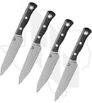 Benchmade Cutlery 4 Pc Table Knife Set 4001 - Black G-10, Stonewashed