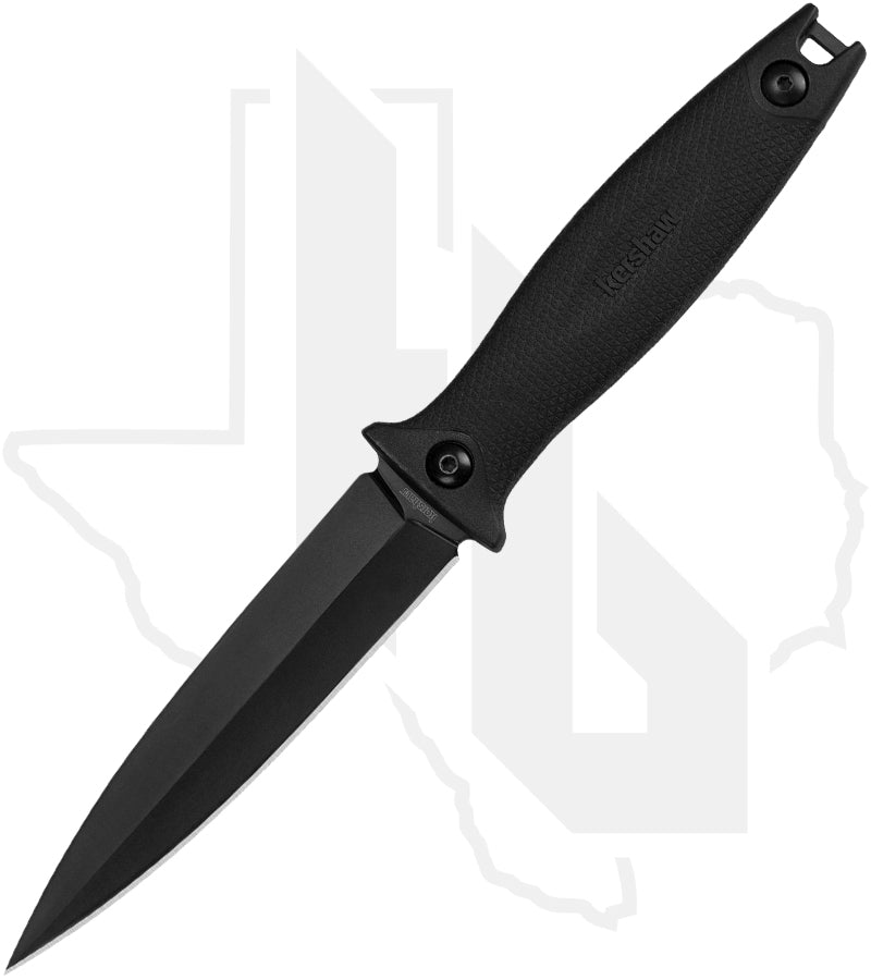 Kershaw Secret Agent 4007 - Black Rubberized, Black Oxide