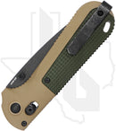 Benchmade Black Class Redoubt 431BK-1 - Ranger Green/Forest Green Grivory, Cobalt Black Cerakote