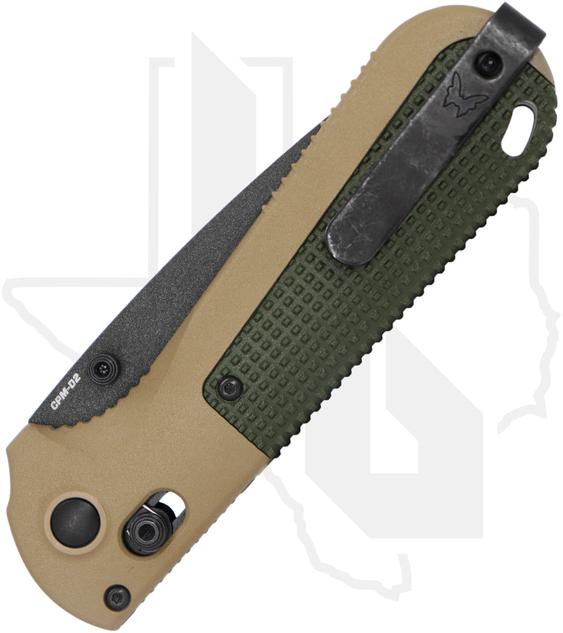 Benchmade Black Class Redoubt 431BK-1 - Green, Black, Tanto