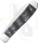 W.R. Case Mini Trapper 47491 - Blue Curly Oak Wood, Smooth (7107W SS)