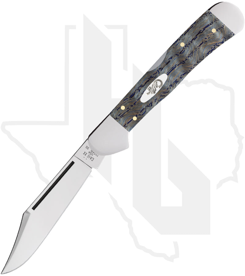 W.R. Case CopperLock 47494 - Blue Curly Oak Wood, Smooth (71549L SS)