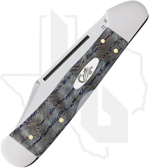 W.R. Case CopperLock 47494 - Blue Curly Oak Wood, Smooth (71549L SS)