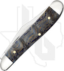 W.R. Case Peanut 47495 - Blue Curly Oak Wood, Smooth (7220 SS)