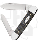 W.R. Case Canoe 47496 - Blue Curly Oak Wood, Smooth (72131 SS)