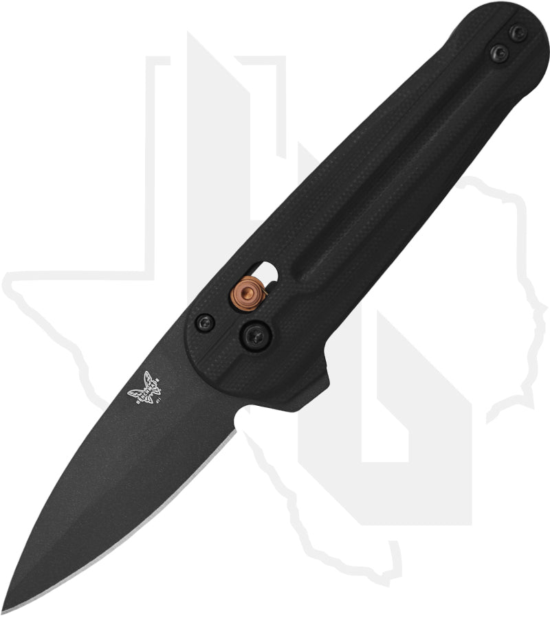 Benchmade Blue Class Lowden 491BK-02 - Black G-10, Black Cerakote