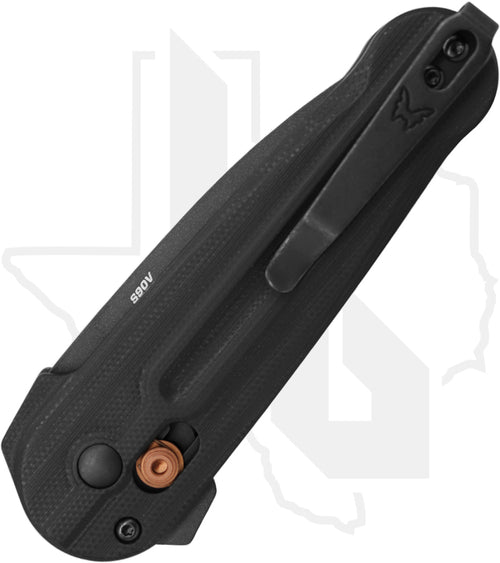 Benchmade Blue Class Lowden 491BK-02 - Black G-10, Black Cerakote