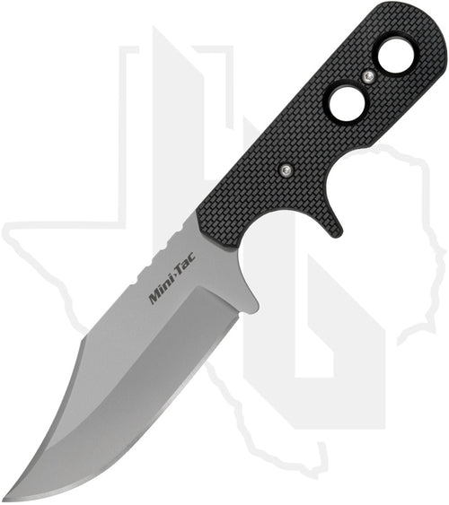 Cold Steel Mini Tac Bowie 49HCF - Black Griv-Ex, Bead-Blasted
