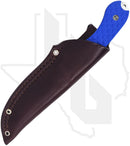 Bradford Knives Textured Guardian 4 4S-003-3V - Patriot Blue G-10, Stonewashed, Sabre Grind