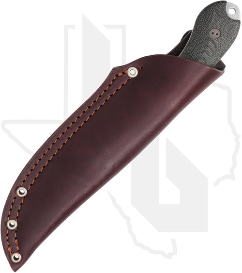 Bradford Knives Guardian 4 4S-101-MC - Black Micarta, Stonewashed, Sabre Grind