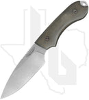 Bradford Knives Guardian 4 4S-102-MC - OD Green Micarta, Stonewashed, Sabre Grind