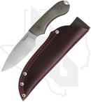 Bradford Knives Guardian 4 4S-102-MC - OD Green Micarta, Stonewashed, Sabre Grind