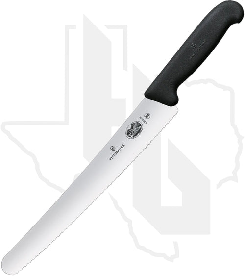 Victorinox Fibrox 10.25 in. Bread & Pastry Knife 5.2933.26BK - Black TPE