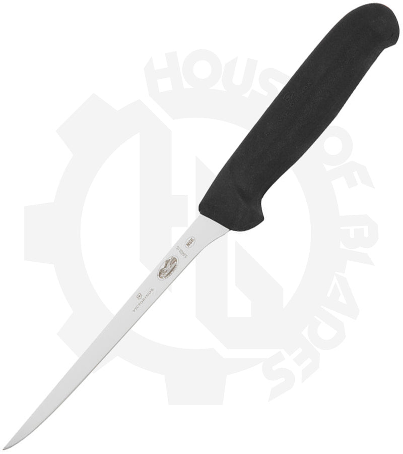 Victorinox Fibrox 6 in. Boning Knife 5.6403.15BK - Black TPE, Straight