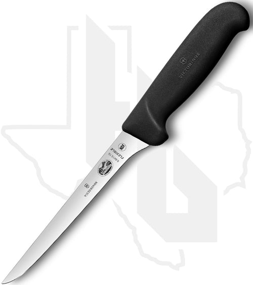 Victorinox Fibrox 6 in. Boning Knife 5.6413.15BK - Black TPE, Straight, Flex
